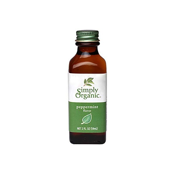 Simply Organic Peppermint Flavor, Certified Organic | 2 oz | Pack of 5