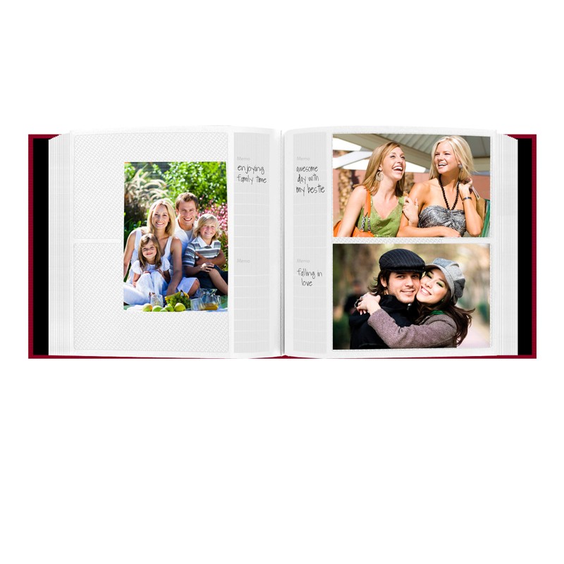 Fabric Frame Cover Photo Album 200 Pockets Hold 4x6 Photos,