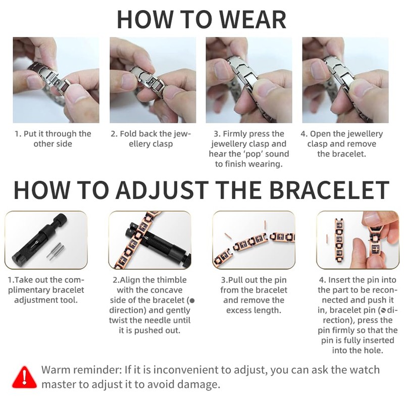 HyyMe Magnetic Bracelets for Men, Titanium Bracelet for Men, Ultra