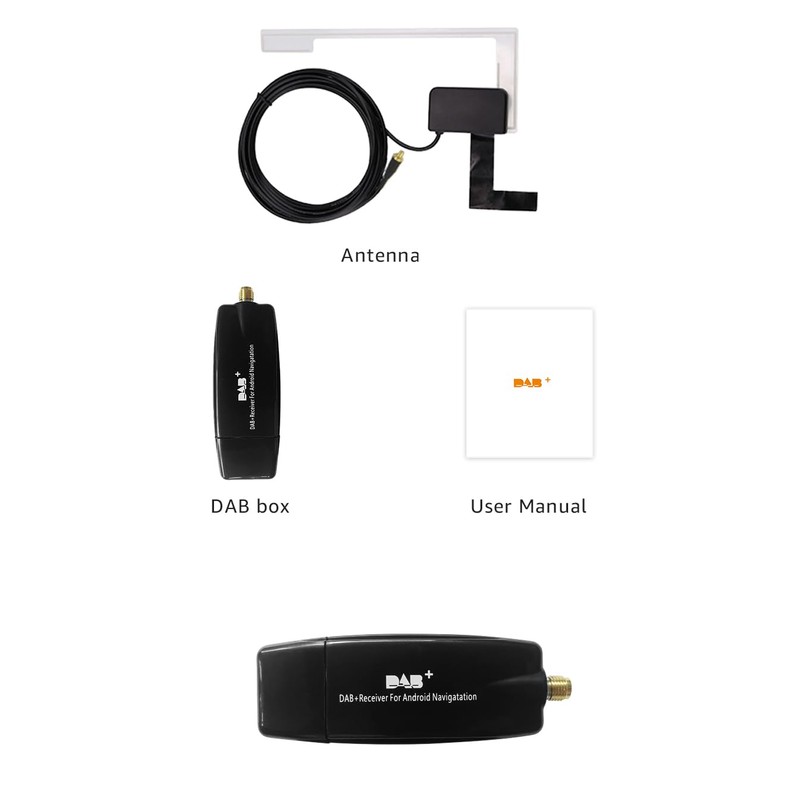 Car DAB+ Box Receiver Android Digital Radio Tuner Adapter Transmission