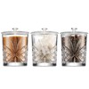 Godinger Storage Jars with Lids Set, Canister Set, Apothecary Jars,