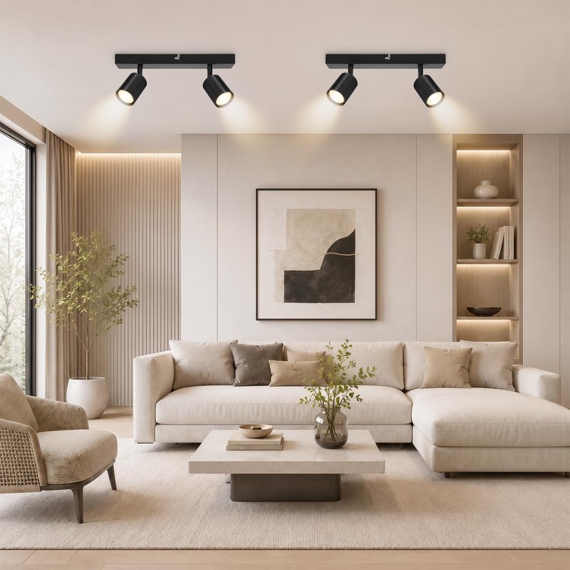 Dehobo Ceiling Light - Spotlight Ceiling Bar in Matt Black