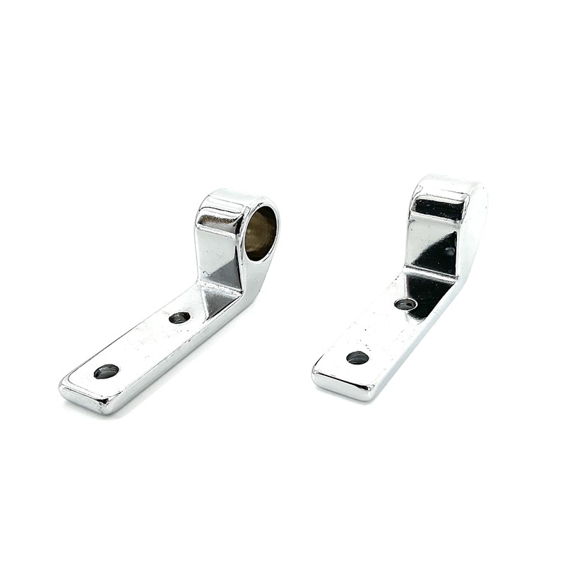 Sanderson Polished Chrome Plated Zinc Toilet Seat Hinge Hardware Kit