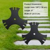AMTHKNO 2 Pack 9" X5/8" 3-Side Edger Star Blades -