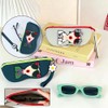 DACAIFH Glasses Case, Sunglasses Case, Fashionable, Floral Pattern, Nordic, Women's,