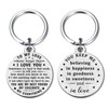 ABNTY Anniversary Keychain Gifts for Men Women, Valentine's Day Gifts