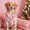 JarThenaAMCS 2Pcs Pink Christmas Dog Bandana Cute Xmas Tree Snowflake