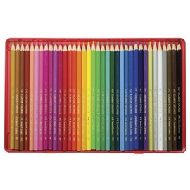 Faber-Castell Classic Colored Pencils Tin Set, 36 Vibrant Colors In Sturdy Metal Case - Premium Children's Art Products