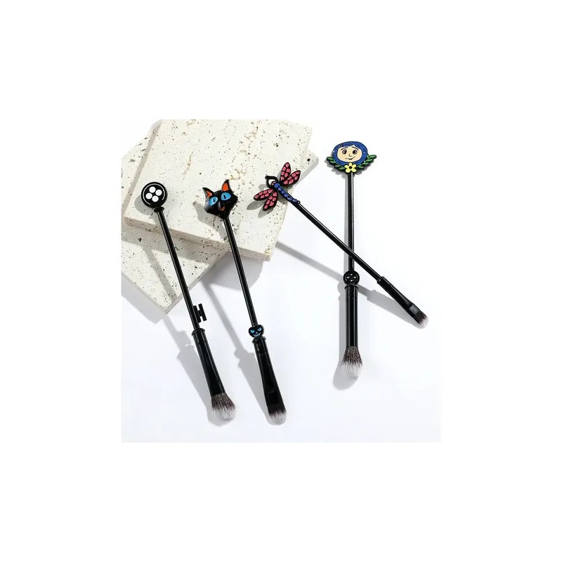 Set Brochas Coraline 4 Piezas Maquillaje