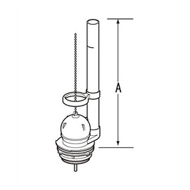 LIXIL INAX TF-1890C Float Valve Toilet Valve, Brass, Blue