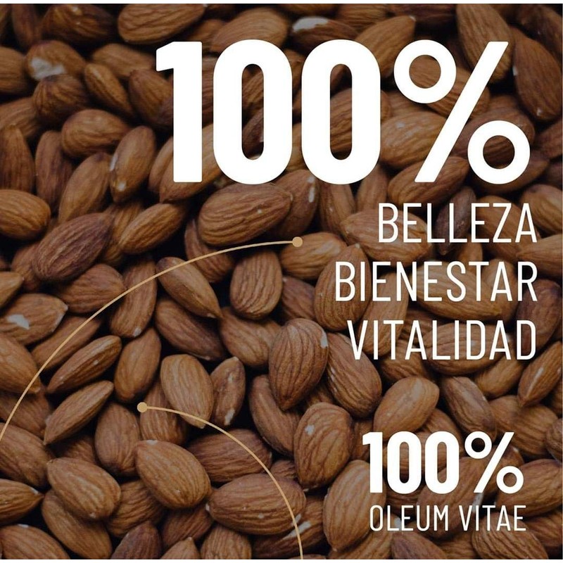 OLEUM VITAE Aceite Esencial de Almendras Dulces. Prunus Amygdalus Dulcis.100%