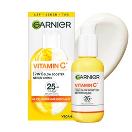 SkinActive Vitamin C Serum Crème – bringt müde und unebenmäßige Haut zum Strahlen, enthält Vitamin C Derivat und Super Zitrus, 50 ml