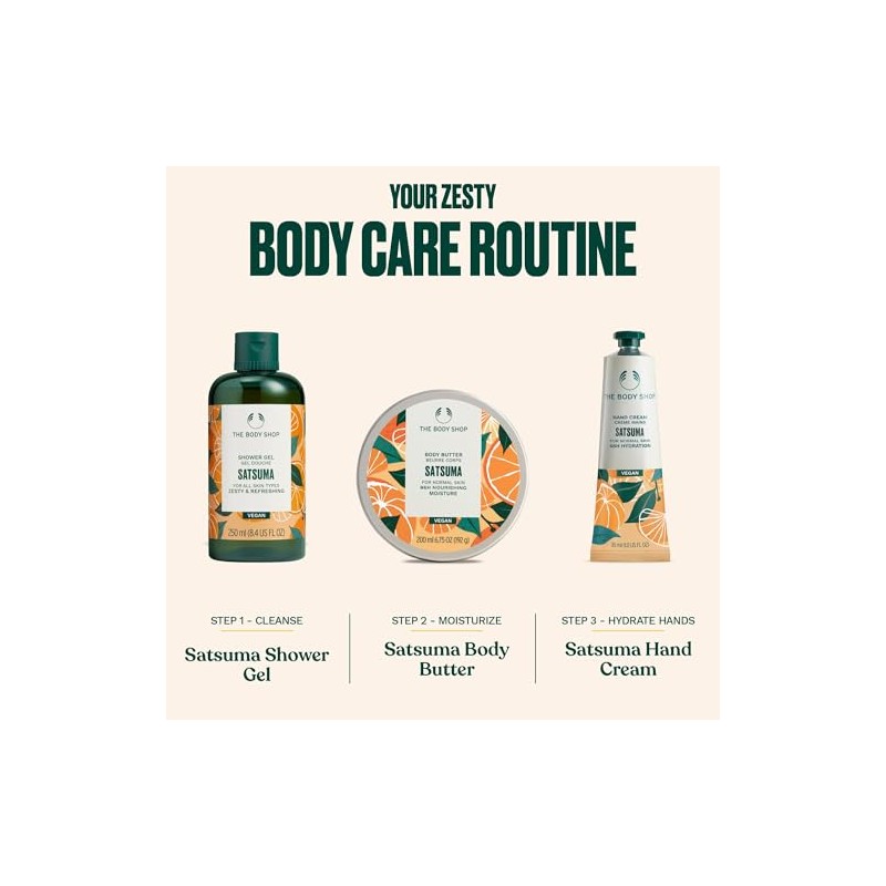 Gel de ducha The Body Shop, Satsuma, 8.4 onzas líquidas