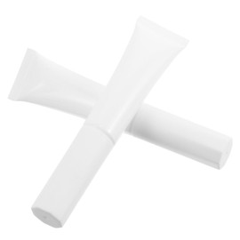 Baluue 2Pcs Refillable Travel Bottles with Flocked Head Makeup Containers for Foundation Concealer Empty Squeeze Tube for Creams Liquids for DIY Cosmetics