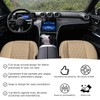 povtii Car Front Seat Cover, 22"×24" Luxury PU Leather Auto