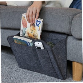 Hohopeti Felt Bedroom Bedside Hanging Storage Bag Organizer for Sofa Bunk Dorm Rooms Lightweight Home Hanging Storage for Chargers and Daily Essentials