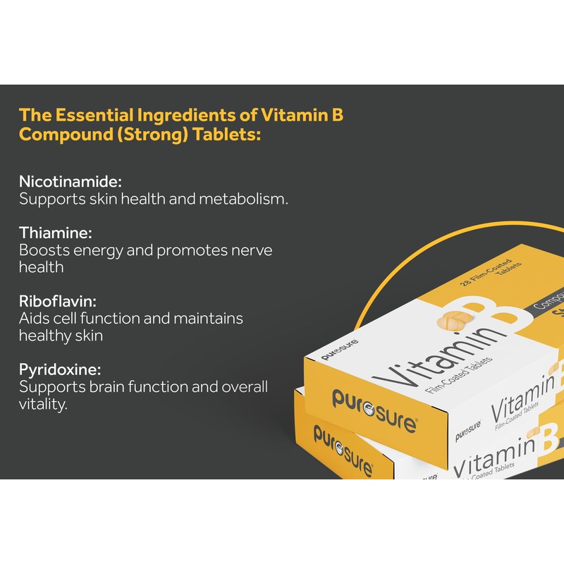 Purosure Vitamin B Compound Tablets | Dietary Supplement | B