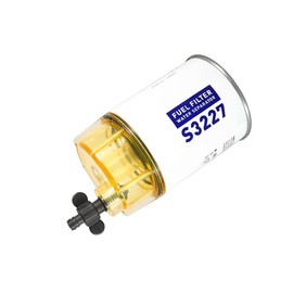 S3213 Fuel Water Separating Filter Element R25T Nylon Fuel Bowl Replacement for 3/8 Inch NPT Marine Outboard Motors, 10 Micron Replace 35-809097 MAR-24563-03-00 18-7919