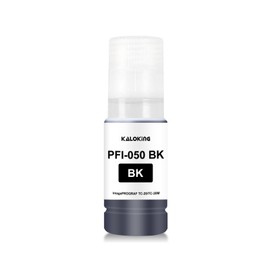 KALOKING PFI-050 Ink Bottles Set Compatible with Canon PFI050 PFI-050BK PFI-050C PFI-050M PFI-050Y Ink Refill for imagePROGRAF TC-20 TC-20M Printer (4 Pack, BK C M Y)