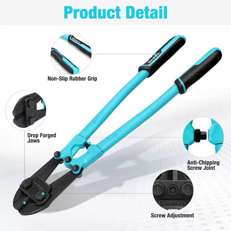 DURATECH 18" Bolt Cutter Heavy Duty for Locks Rods Bolts