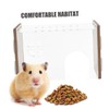 Kisangel Hamster Transparent Hiding Place Practical Hamster House Household Hamster
