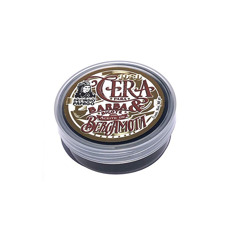 INDIO PAPAGO Cera para Barba y bigote con Aceite de
