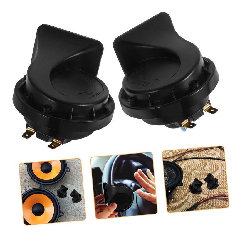 Mobestech Motorcycle Horns Loudest 12v Snail Horn for Car Bike