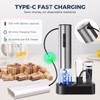 [6-IN-1] Electric Wine Opener, Rechargeable Wine Bottle Opener with Foil