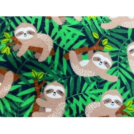 'NUGGLEBUDDY Moist Heat & Aromatherapy Organic Rice Pack for Microwave. Darling Jungle Sloth Flannel. Say "Hello"" to Your New Best Friend! Spearmint Eucalyptus Aromatherapy.