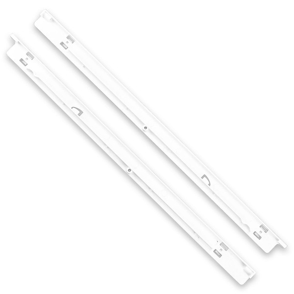 FETIONS 240530601 (Left) & 240530701 (Right) Refrigerator Pan Hangers Replacement, Drawer Slide Support Rail Fit for Frigi-daire and Ken-more Refrigerators Replaces# 240460401 240460501
