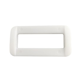 3/4 inch 20mm White Rectangle Plastic Dee Ring D Webbing Belt Ribbon Buckle 50Pcs SORTUMOLA CT1248