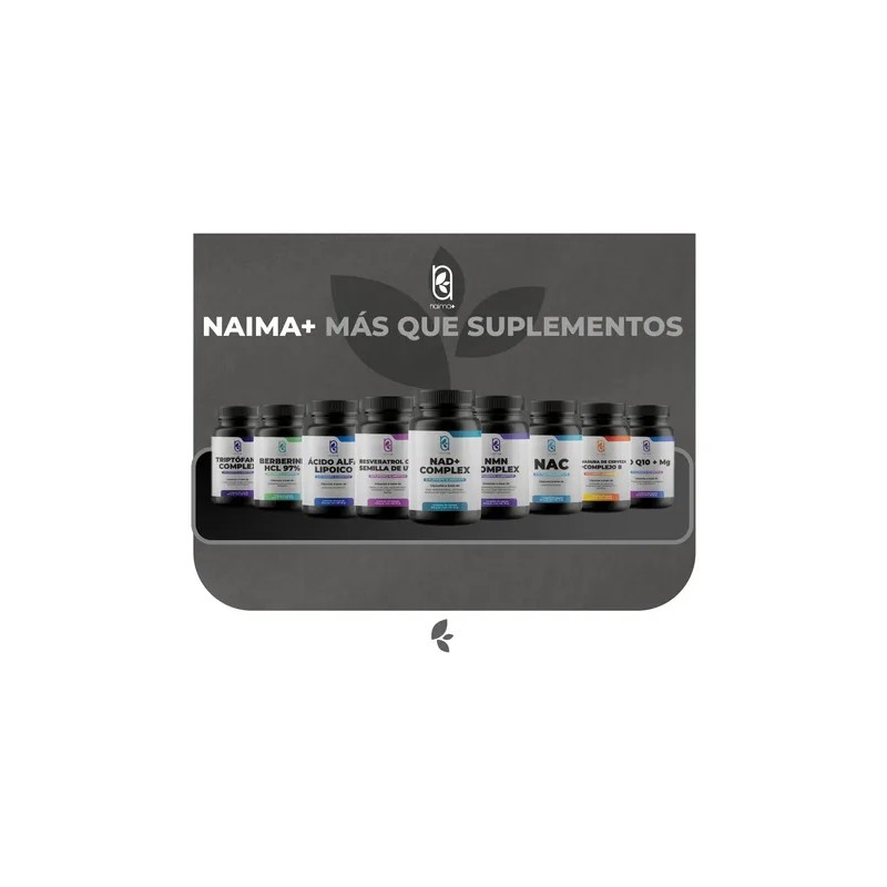 Naíma Glicinato Magnesio Polvo Sabor Frambuesa Limón 300g Gluten Vegano