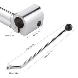 Gear Lever for to Hand Control Metal Shifter with 135 Degree Angle Compatible with Multiple