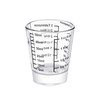 Ackers Mini Measure Heavy Glass, 32-Incremental Measurements Multi-Purpose Liquid and