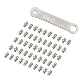 HOUSON 50 pieces bicycle pedal screws, bicycle pedals non-slip nails, stainless steel pedal bolts for mountain bikes, racing bikes