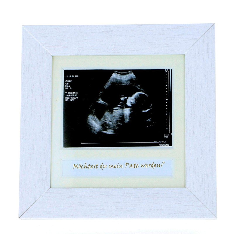 Photo Frame Ultrasound, Echography "Du wirst Oma, Opa, möchtest Du