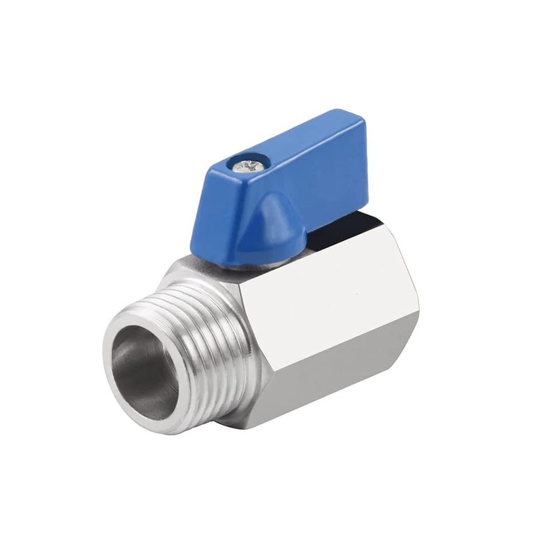 Ball Valve, 3/8 Inch Mini Ball Valve, Stainless Steel Male