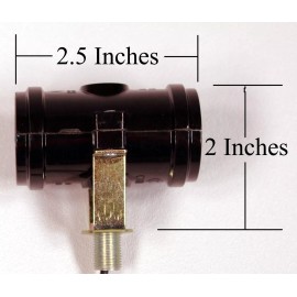 Creative Hobbies Double Bulb Socket, Incandescent, Medium Base E26, w/ 1/8 IP Bracket, Wire Leads