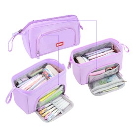 Large Pencil Case for Girls, Big Capacity Pencil Pouch Back to School Supplies for Teens, Cute Pen Stationery Bag Organizer Pencil Holder Back to School Gifts for Students School College Office