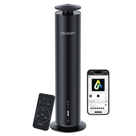 Waterless Scent Diffuser,Hotel Scent Diffuser-Smart APP Control-Cover Up to 1000 Sq.Ft.-Cold Air Tech,Scent Diffusers for Home,Aromatherapy,Large Room,Spa,Commercial-Black Essential Oil Diffuser