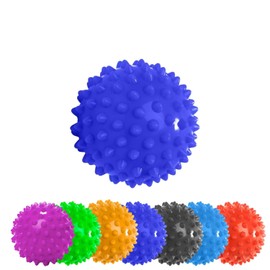 #DoYourSports Hedgehog Ball & Fascia Ball, Massage Ball, 8 cm Diameter, Lacrosse Ball for Neck, Back & Feet with Spike Surface, Ideal for Fascia Training, Acupressure Ball with Nubs, Navy Blue