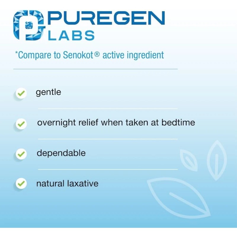 Puregen Senna-S Natural Vegetable Laxative & Docusate Sodium Dual Action