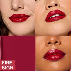 wet n wild Mega Last Rich Satin Lip Color, Rich Creamy Color with Satin Finish, Infused with Vitamin E & Moisturizing Argan Oil, Lightweight, Silky-Smooth, Vegan & Cruelty-Free - Fire Sign