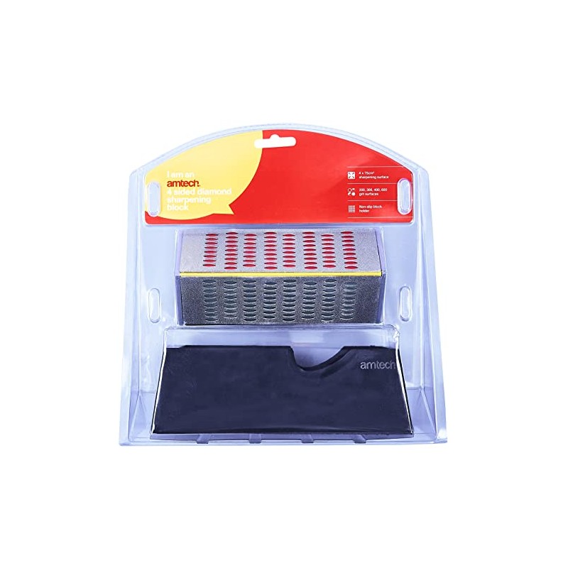 Amtech E2557 4 Sided Diamond Sharpening Block