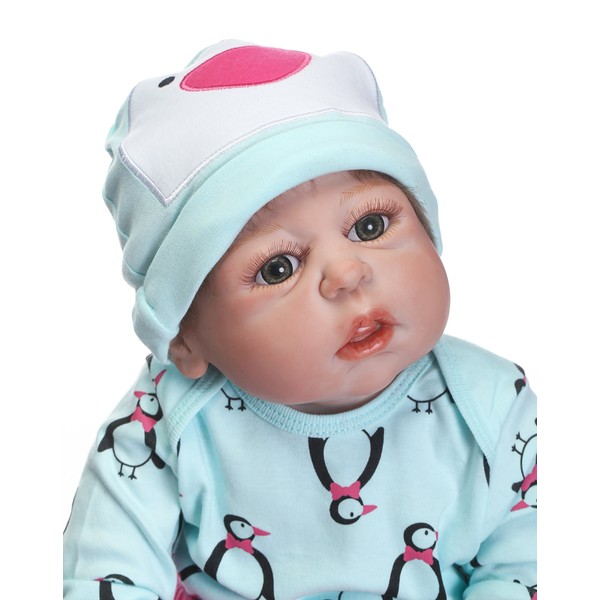 Realistic Reborn Baby Girl Dolls Silicone Full Body Newborn Baby Reborn Girl 22 inch 55 cm Bebe Reborn Silicone Real Children Gifts