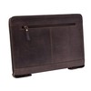 MENZO Leather Writing Case, Document Folder, Genuine Buffalo Leather Folder,