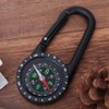 Kompass -Schlüsselanhänger, Carabiner Compass Tragbarer Taschenkompass mit Abgestuften Ring -Outdoor