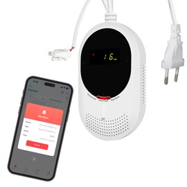 Scondaor WLAN Gas and CO Detector, Gas Detector & Carbon Monoxide Detector with LCD, Certified according to EN50291 & EN50194, Gas Detector (for Natural Gas & LPG) and CO Detector, 5 Year Sensor Life