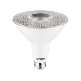 Sunlite 87934 LED PAR38 Long Neck Spotlight Bulb, 15 Watt (100W Halogen EQ), 1200 Lm, 40° Flood Beam, Medium E26 Base, 90 CRI, Dimmable, Title-20/24/CEC Compliant, UL Listed, 2700K Soft White, 1 Count