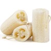 Esponja de lufa egipcia natural paquete de 2 exfoliante corporal